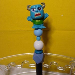 Disney doorables: Sully handmade beaded pen